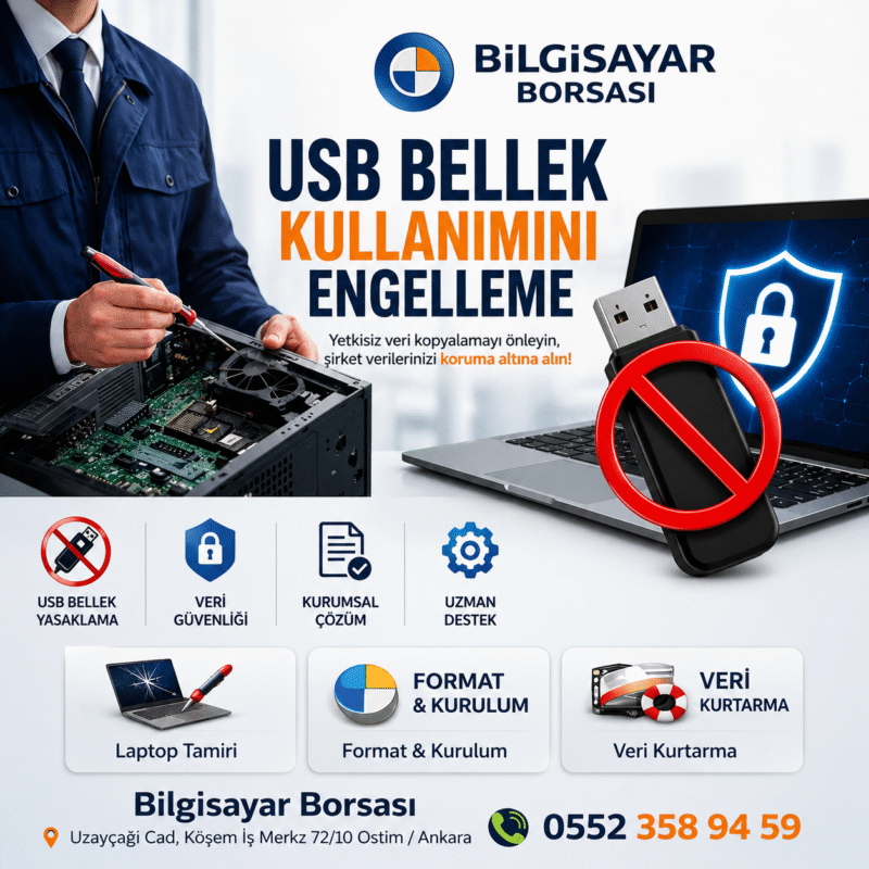 USB Bellek Kullanımını Engelleme